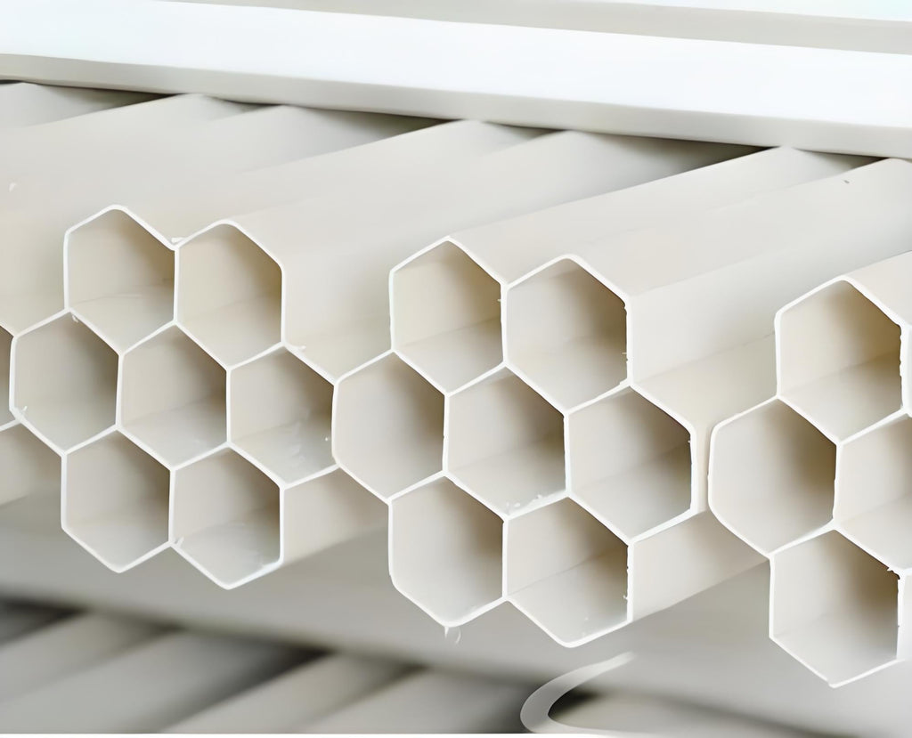 Optimization of compressive performance of cellular structure of PVC-U seven-hole pipe -- Analysis of Engineering Applications Based on GB/T 18477.1 Standard