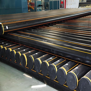 Underground polyethylene gas pipeline