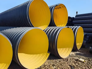 Steel-belt corrugated industrial wastewater transportation pipe