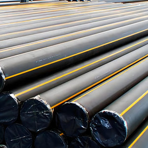 Underground polyethylene gas pipeline