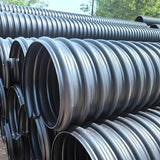 Steel-belt corrugated rainwater collection pipe