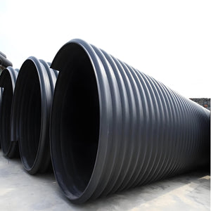 Steel-belt corrugated industrial wastewater transportation pipe